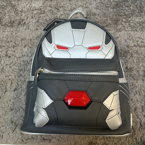 NWT Loungefly Marvel War Machine Light Up Cosplay Mini Backpack - Picture 2 of 7